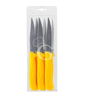 Messer aus Edelstahl für Pizza und Steak – 6er-Pack