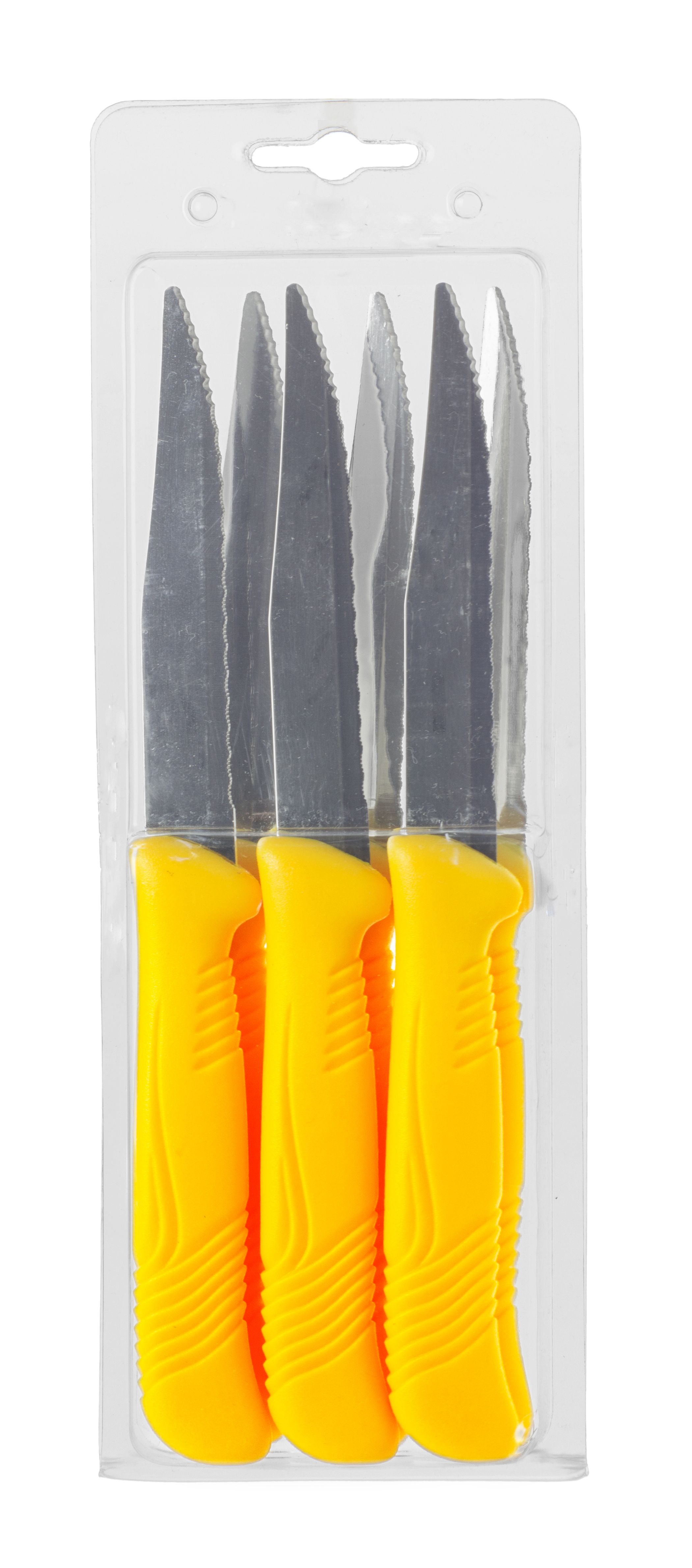 Messer aus Edelstahl für Pizza und Steak – 6er-Pack