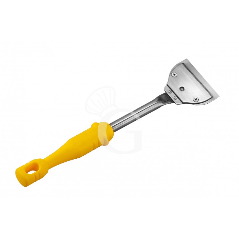 Grillkratzer/Grillschaber für Gitter und Grillplatten, Edelstahl, B 90 mm x T 350 mm x H 30 mm