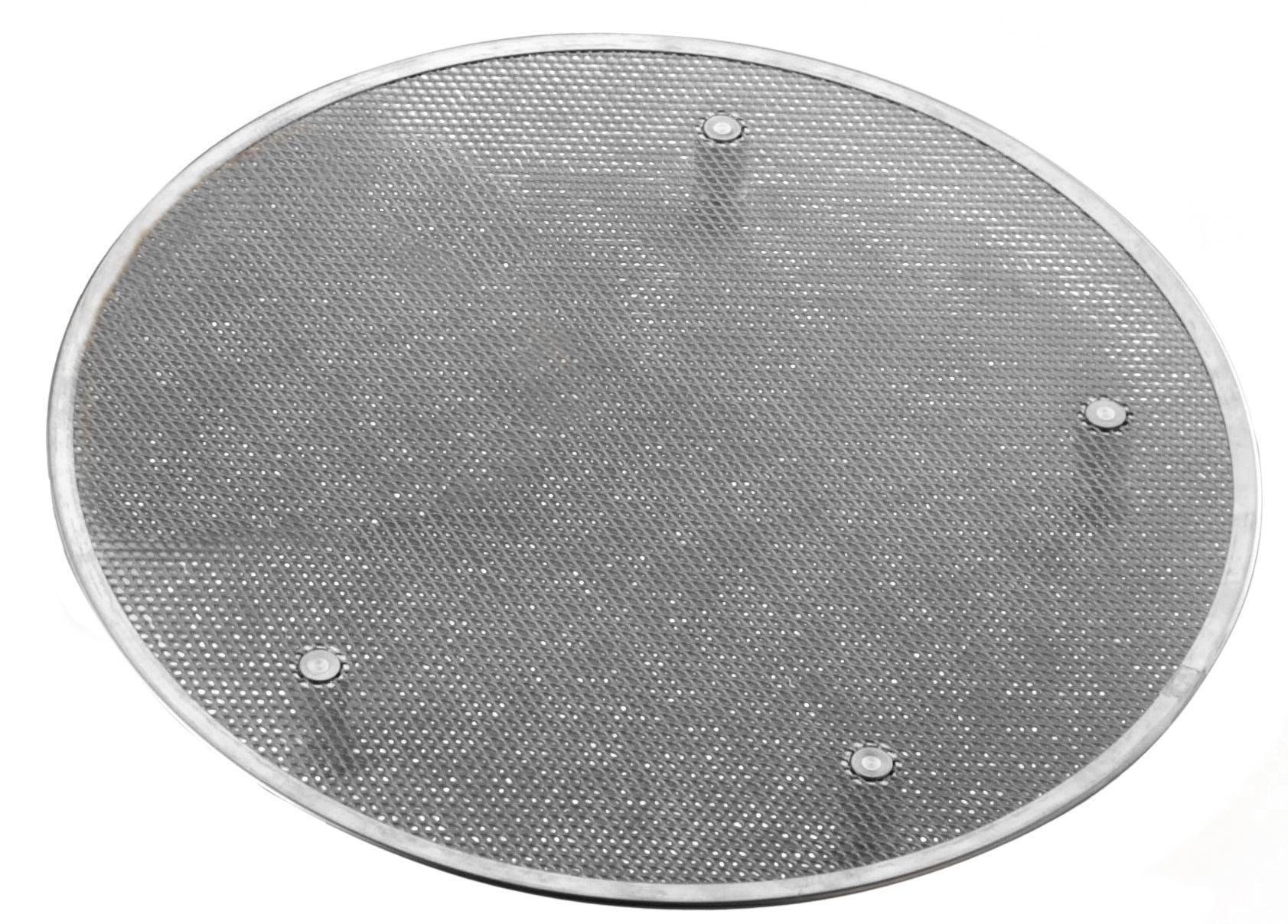Pizza-Screen / Pizzagitter mit Aluminium-Füßchen, rund, Edelstahl, Ø 450 mm