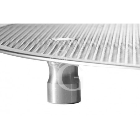 Pizza-Screen / Pizzagitter mit Aluminium-Füßchen, rund, Edelstahl, Ø 450 mm Pizza-Screen / Pizzagitter mit Aluminium-Füßchen, rund, Edelstahl, Ø 450 mm