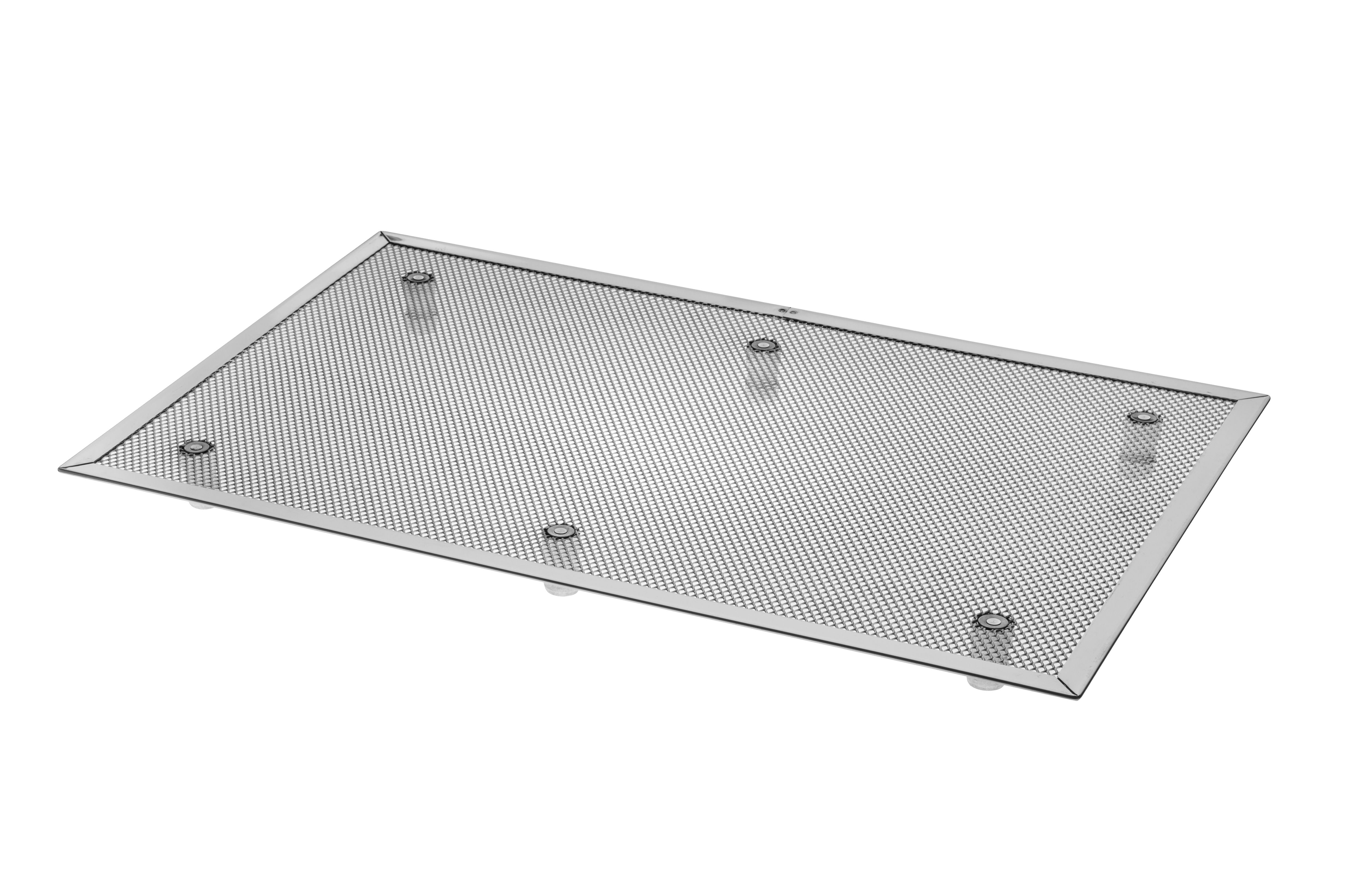 Pizzagitter aus Edelstahl – Aluminium Füße – rechteckig – 40 x 60 cm