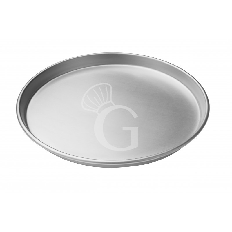 Pizzablech – Aluminium – rund – Durchmesser 50 cm – H 4,5 cm