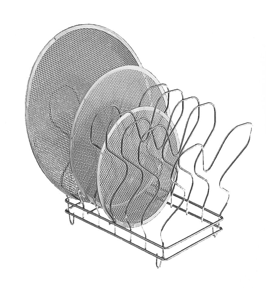 Pizzablechhalter – Edelstahl – horizontal – 40 x 30 cm