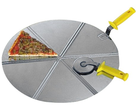 Pizzaheber – Edelstahl – Durchmesser 45 cm – 6 Portionen