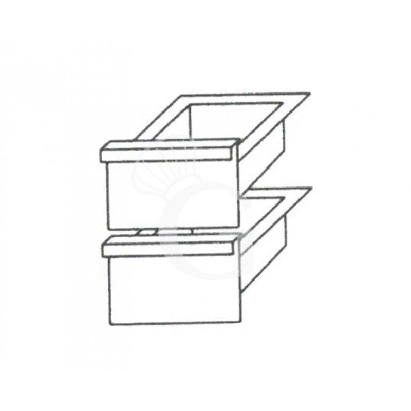 2 Schubladen, B 300 mm x T 490 mm x H 400 mm