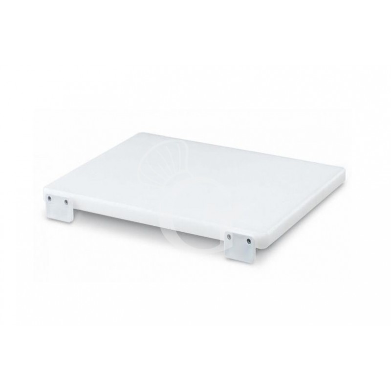 Schneidebrett mit Anschlag, Polyethylen, B 400 mm x T 300 mm x H 20 mm