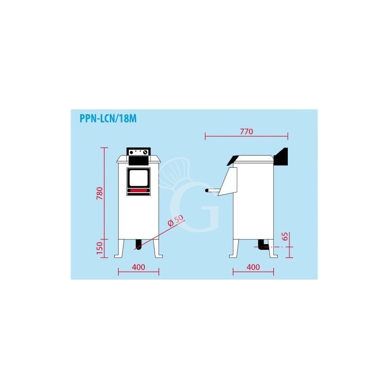 Miesmuschelreiniger / Muschelwaschmaschine, Standgerät, einphasig, Fassungsvermögen 10/18 kg, Produktionsleistung 220 kg/H