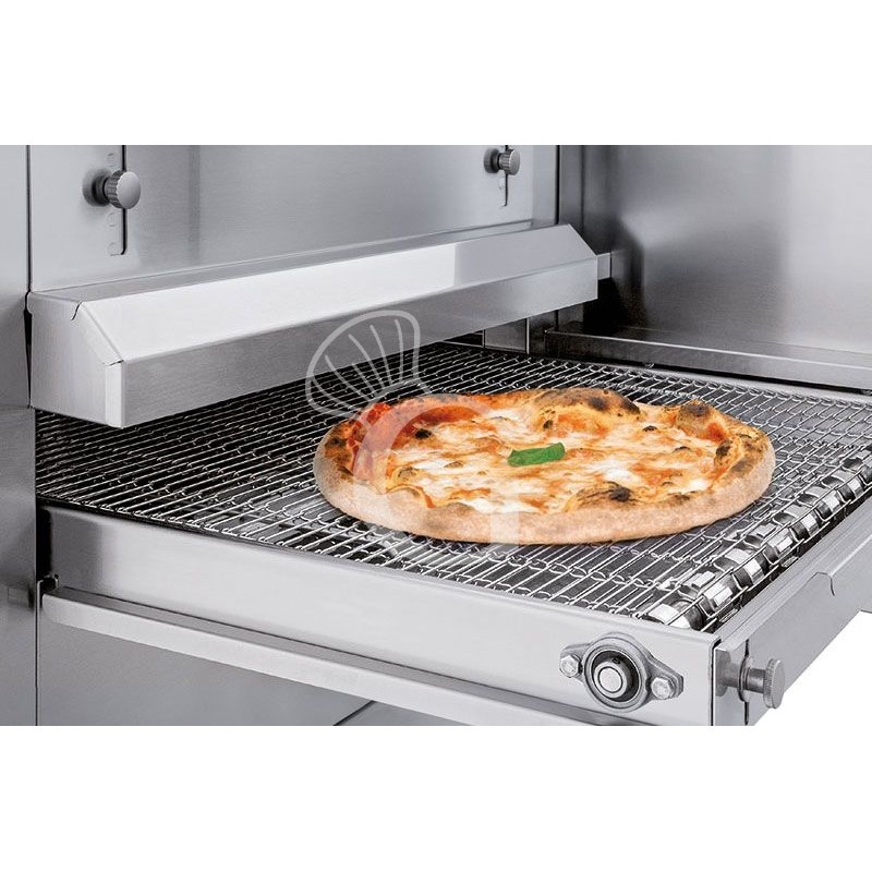 Professioneller Durchlaufpizzaofen, dreiphasig, Förderband 400 mm