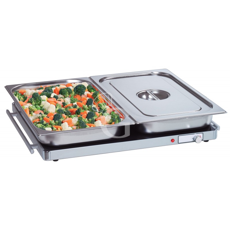 Warmhalteplatte, elektrisch, B 666 mm x T 454 mm x H 40 mm, 300 W