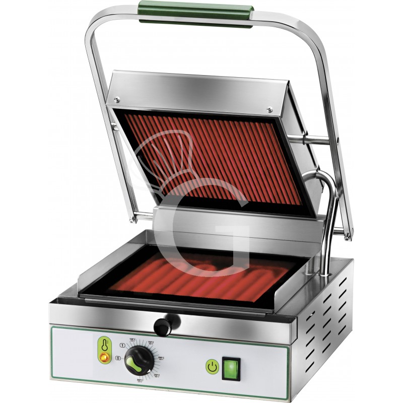 Kontaktgrill, Glaskeramik, glatt u. gerillt, B 340 mm x T 450 mm x H 190 mm