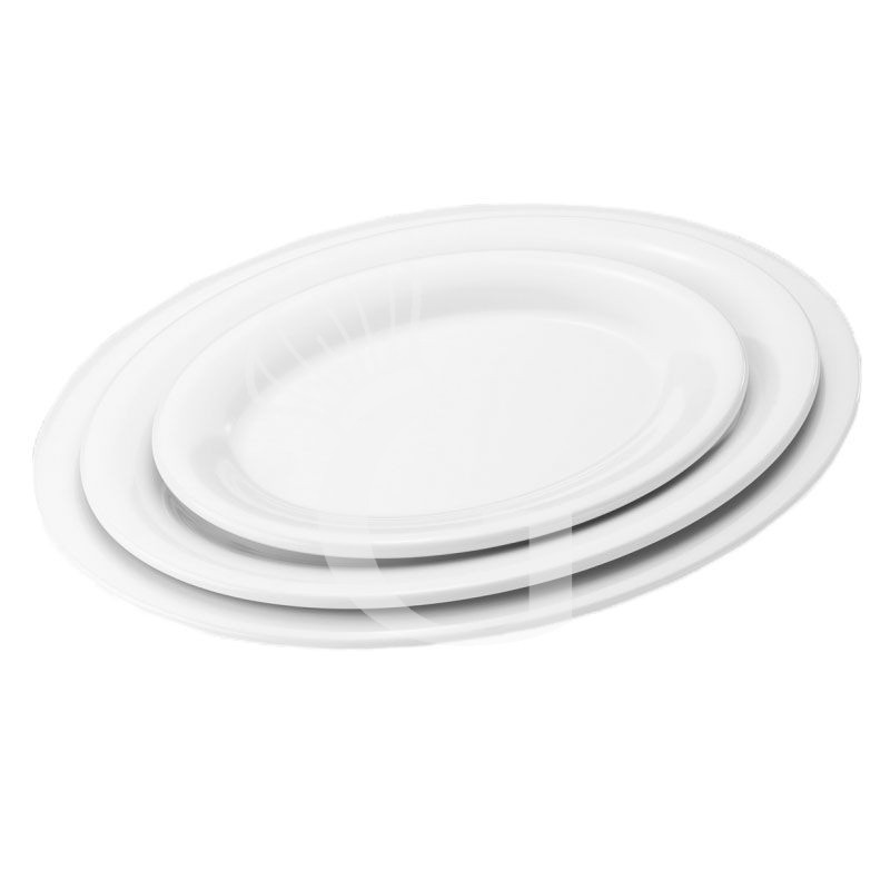 Teller, oval, Melamin, extra stark, B 305 mm x T 232 mm x H 25 mm Teller, oval, Melamin, extra stark, B 305 mm x T 232 mm x H 25 mm