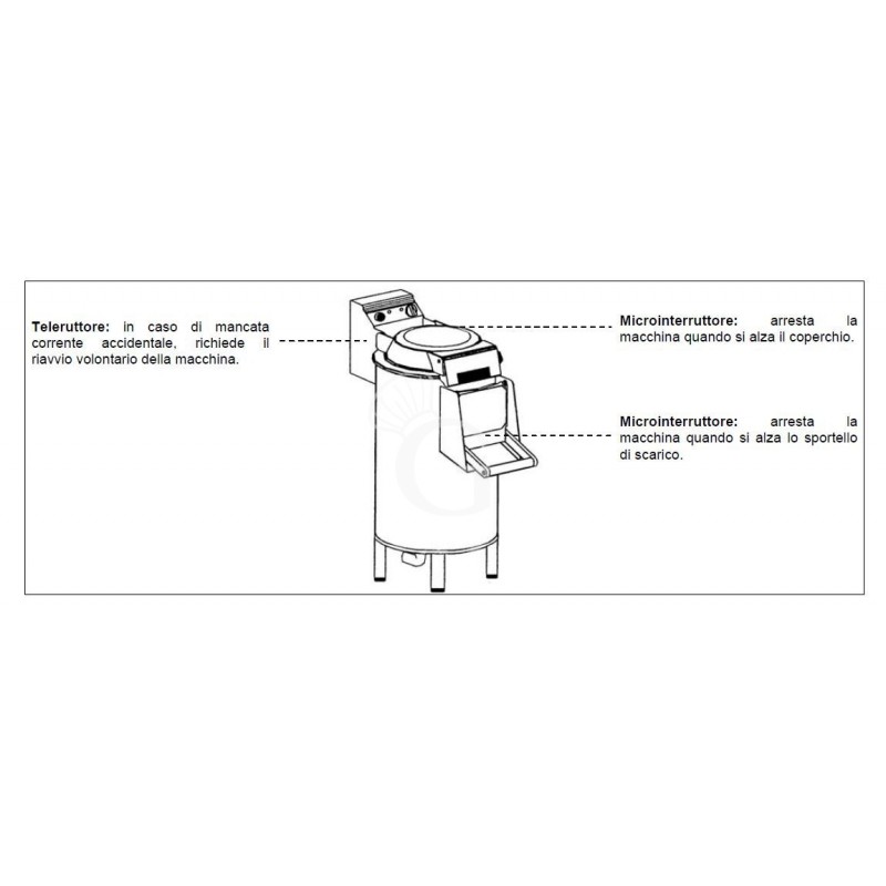 Miesmuschelreiniger / Muschelwaschmaschine mit Untergestell, dreiphasig, Fassungsvermögen 10/18 kg, Produktionsleistung 220 kg/H