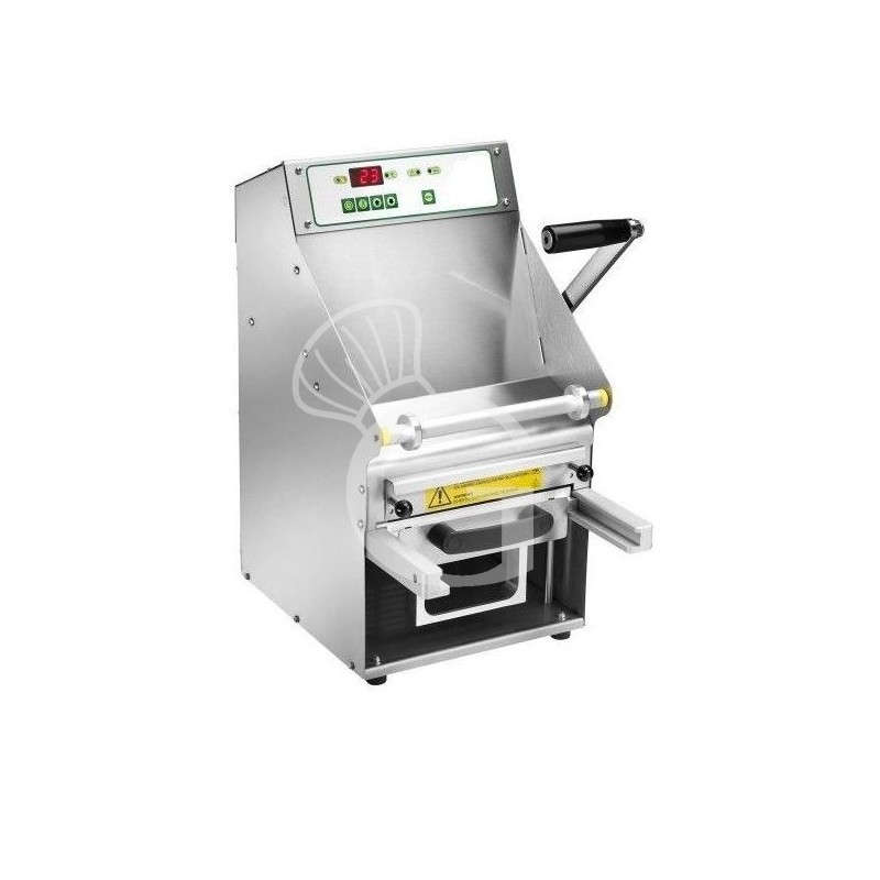 Thermoversiegelungsgerät, Edelstahl, manuelle Versiegelung, Rollenbreite 220 mm, B 315 mm x T 450 mm x H 550 mm, 0,7 kW Thermoversiegelungsgerät, Edelstahl, manuelle Versiegelung, Rollenbreite 220 mm, B 315 mm x T 450 mm x H 550 mm, 0,7 kW