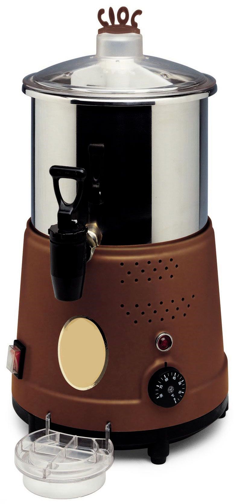 Elektrische Schokoladenmaschine aus Edelstahl, Fassungsvermögen 5 L,  B 260 mm x T 320 mm x H 500 mm