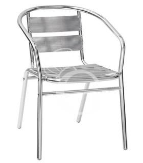 Stuhl "MARK", eloxiertes Aluminium