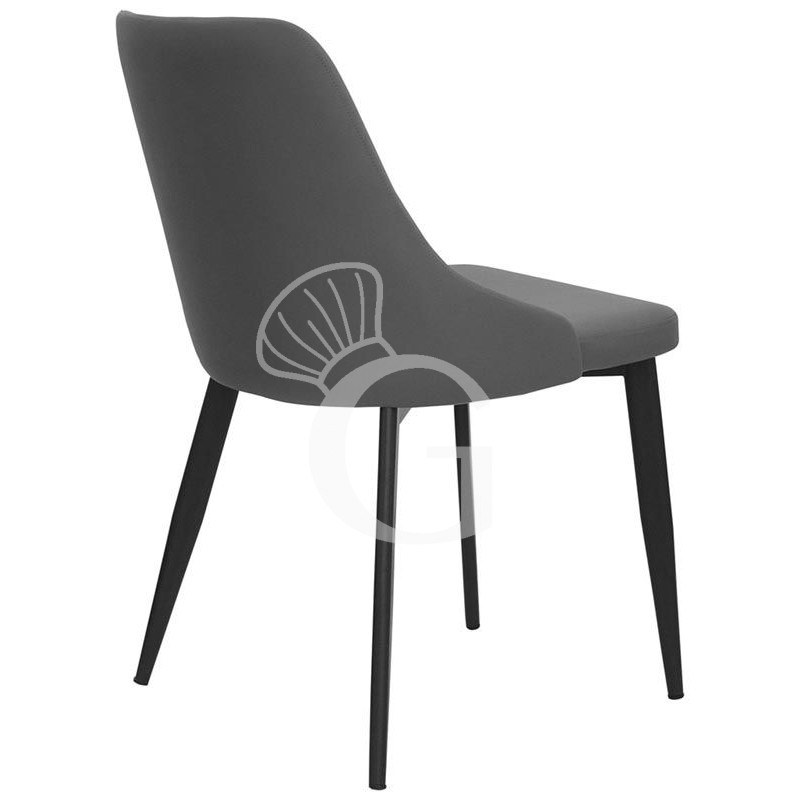 Stuhl "COLOSSEO", Metallstruktur, mit Kunstleder-Überzug