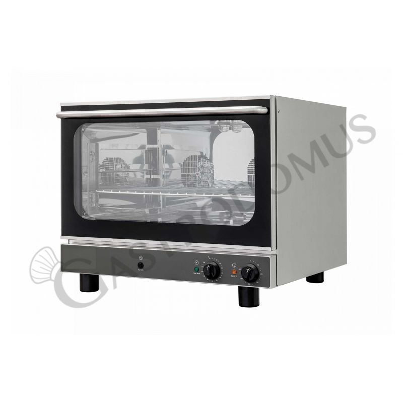 Elektro Heißluftofen, für die Bäckerei, Luftbefeuchter, mechanische Steuerung, dreiphasig, 4 Backbleche (600x400 mm)
