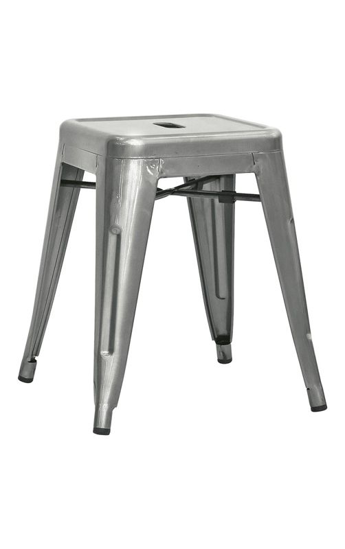 Metallhocker "PONY" , lackiert,  B 300 mm x T 300 mm x H 450 mm