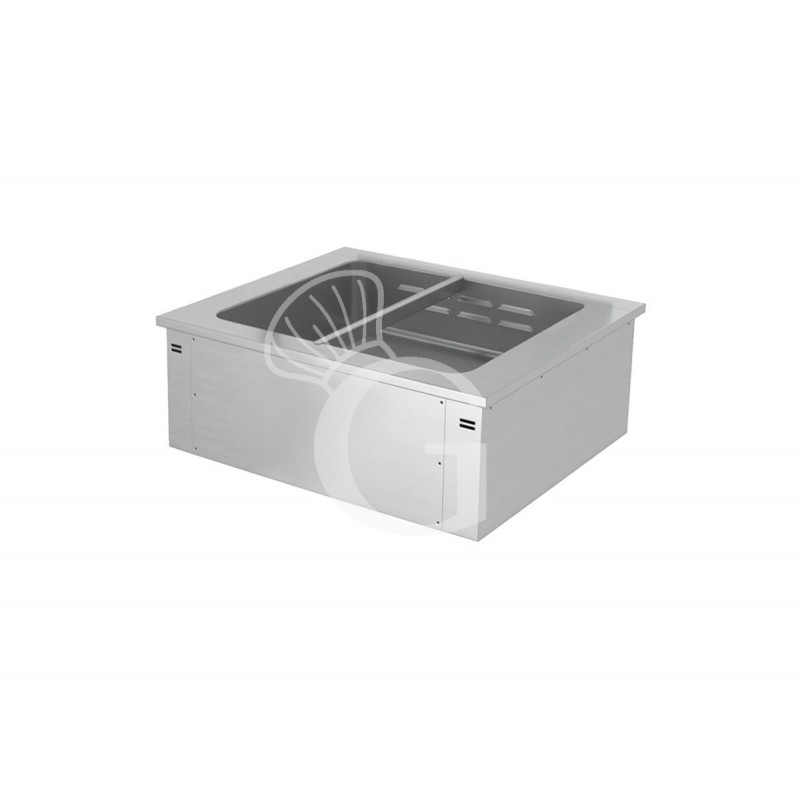 Einbau Bain-Marie, B 810 mm x T 640 mm x H 285 mm (Höhe des Beckens: 180 mm)