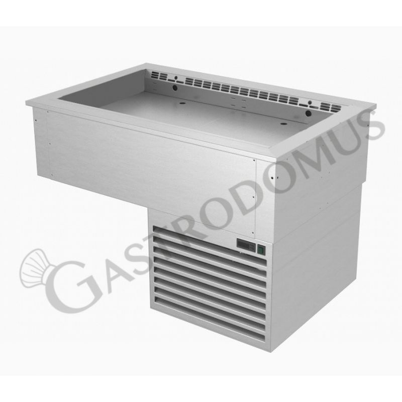 Einbau-Kühlplatte, Umluftkühlung, verstellbare Wanne, B 810 x T 740 x H 745 mm