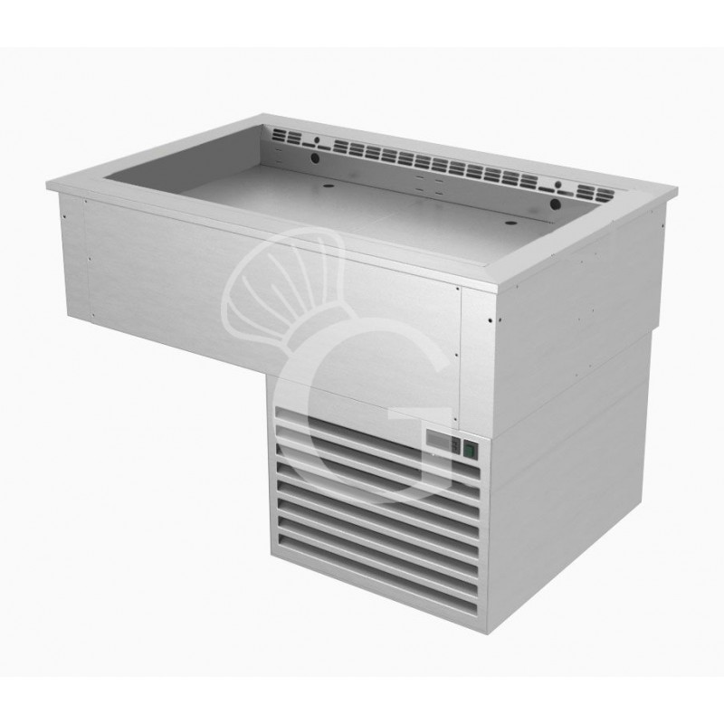 Einbau-Kühlplatte, Umluftkühlung, verstellbare Wanne, B 810 x T 740 x H 745 mm Einbau-Kühlplatte, Umluftkühlung, verstellbare Wanne, B 810 x T 740 x H 745 mm