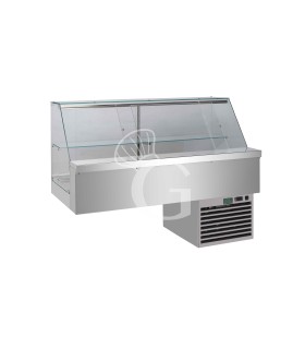 Einbau Snack-Kühlvitrine, 1 Ablage, Kühleinheit, L 1200 mm