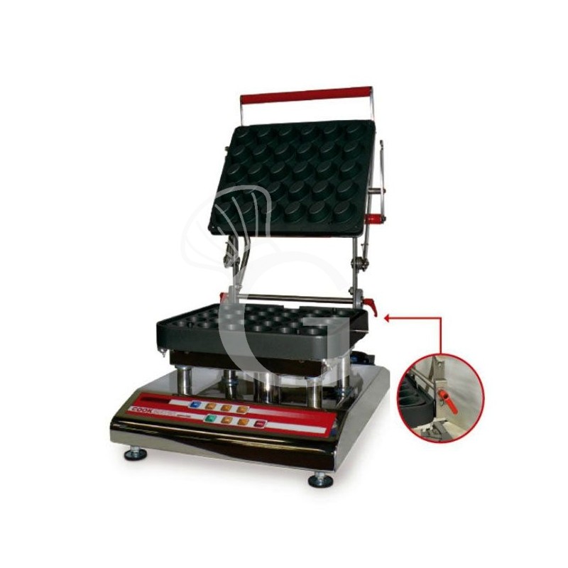Törtchen Maschine (Gesamthöhe 45 mm), B 530 mm x T 400 mm x H 400 mm Törtchen Maschine (Gesamthöhe 45 mm), B 530 mm x T 400 mm x H 400 mm