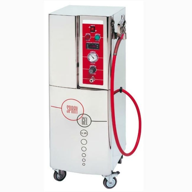 Sprühsystem für Gelatine, auf Rollen, B 450 mm x T 420 mm x H 1100 mm