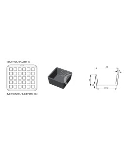 Scatola pasta pizza 12 litri - 60 x 40 x H 7 cm