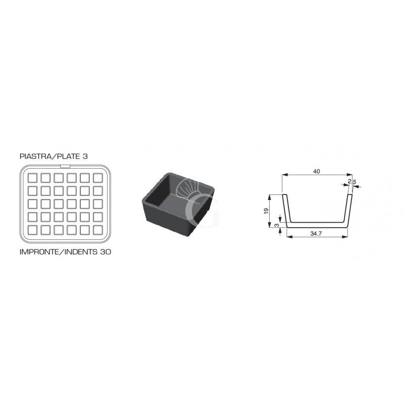 Scatola pasta pizza 12 litri - 60 x 40 x H 7 cm Scatola pasta pizza 12 litri - 60 x 40 x H 7 cm