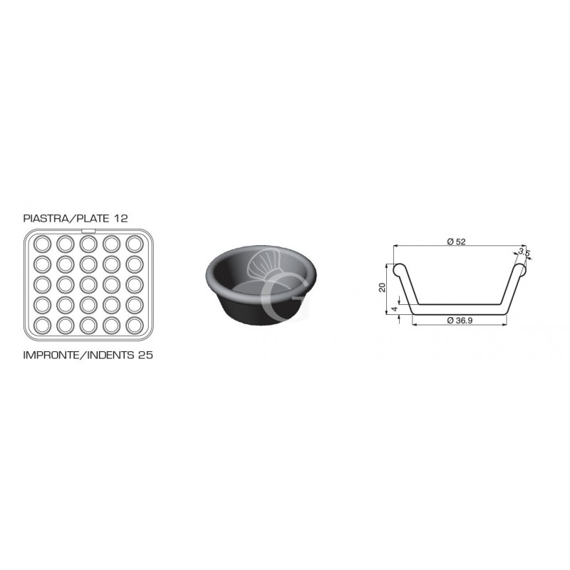 Scatola pasta pizza 12 litri - 60 x 40 x H 7 cm Scatola pasta pizza 12 litri - 60 x 40 x H 7 cm