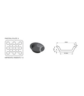 Scatola pasta pizza 12 litri - 60 x 40 x H 7 cm