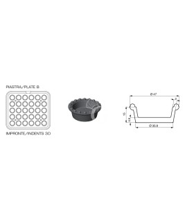 Scatola pasta pizza 12 litri - 60 x 40 x H 7 cm