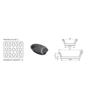 Scatola pasta pizza 12 litri - 60 x 40 x H 7 cm