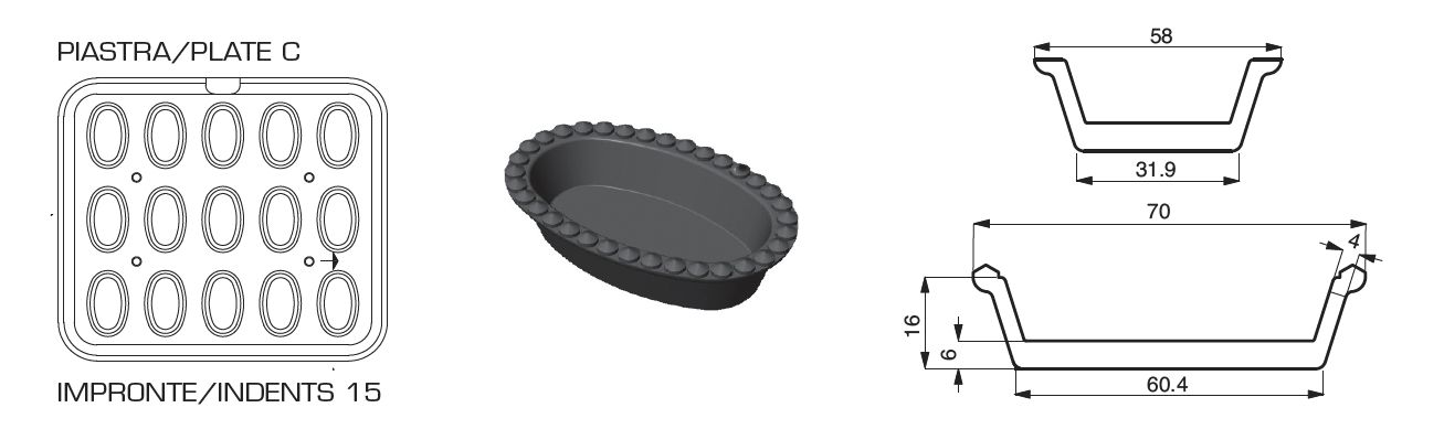 Scatola pasta pizza 12 litri - 60 x 40 x H 7 cm
