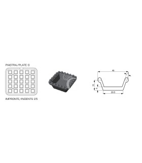 Scatola pasta pizza 12 litri - 60 x 40 x H 7 cm