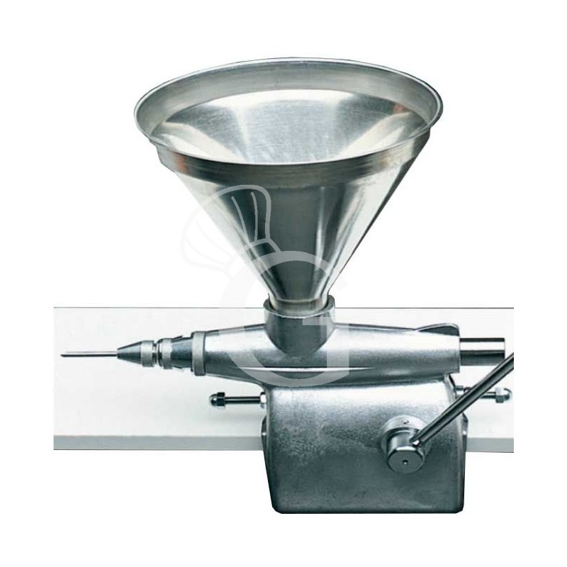 Gebäckfüllmaschine, manuell, 7 L, B 370 mm x T 380 mm x H 520 mm Gebäckfüllmaschine, manuell, 7 L, B 370 mm x T 380 mm x H 520 mm