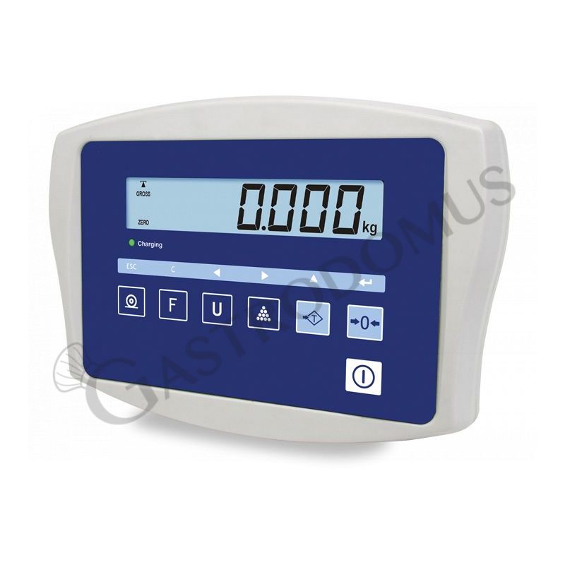Plattformwaage mit Hochanzeige, einzellig, Tragkraft 6 kg, Präzision auf bis 0,5 g, B 360 mm x T 320 mm x H 600 mm