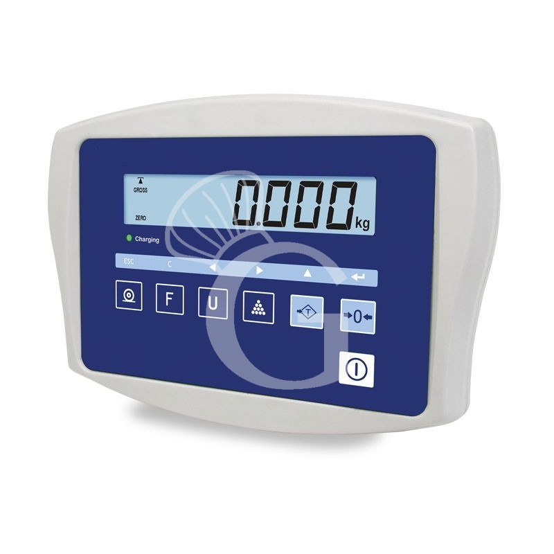 Plattformwaage mit Hochanzeige, einzellig, Tragkraft 15 kg, Präzision auf bis 1 g, B 360 mm x T 320 mm x H 600 mm