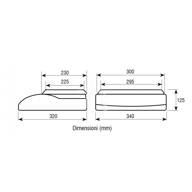 Kontrollwaage, Tragkraft: 30 kg, Präzision auf bis zu 1 g, B 340 mm x T 320 mm x H 125 mm