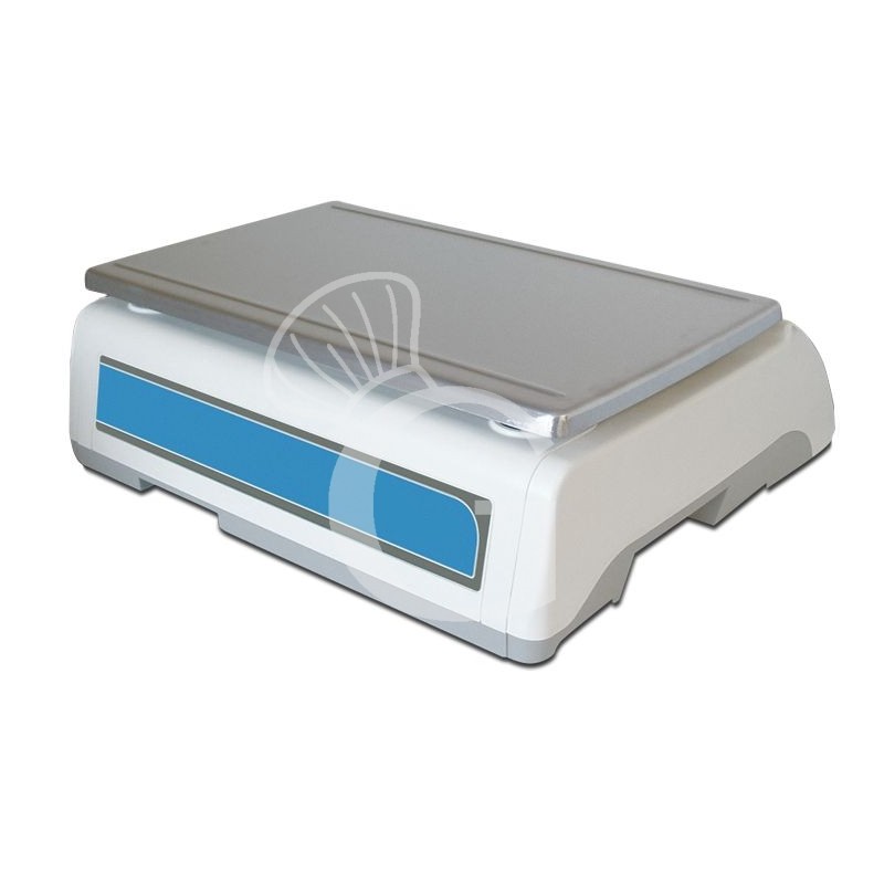 Kontrollwaage mit integriertem Drucker, Tragfähigkeit 30 kg, Präzision auf bis 10 g, B 370 mm x T 363 mm x H 137 mm