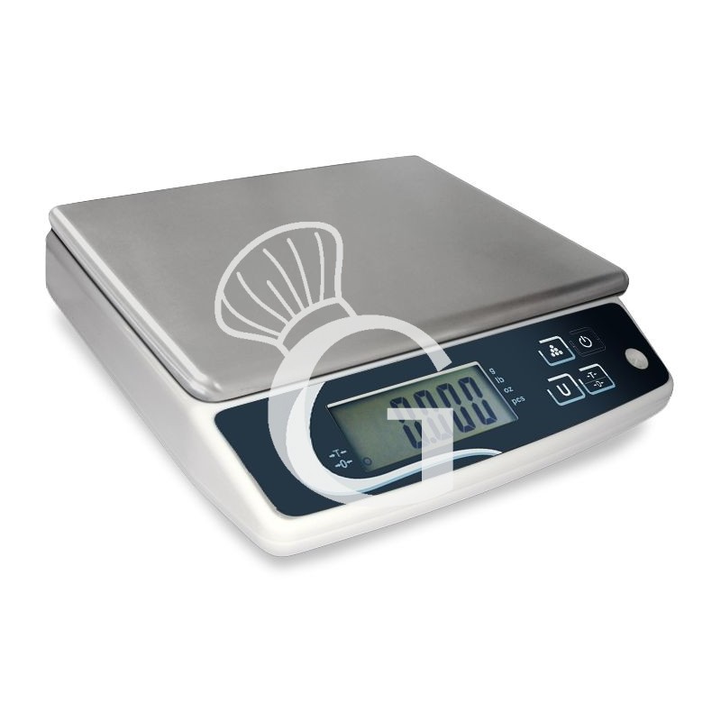 Zählwaage, aus ABS, Tragkraft: 5k, Präzision auf bis zu 0,5 g, B 240 mm x T 240 mm x H 70 mm