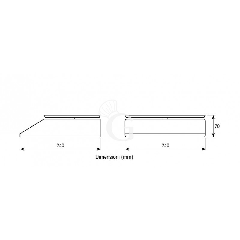Zählwaage, aus ABS, Tragkraft: 5k, Präzision auf bis zu 0,5 g, B 240 mm x T 240 mm x H 70 mm