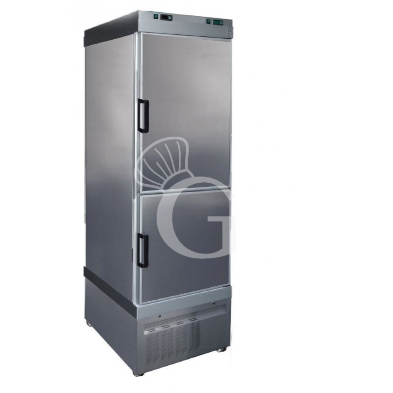 Speiseeis/Eiscreme Tiefkühlschrank (620 L), Umluftkühlung, 2 Türen, 2 Kühlbereiche -25°C/+5°C + -40°C/-18°C