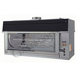Elektro Hähnchengrill, 15 Spieße, B 1450 mm x T 880 mm x H 950 mm, für 105 Hähnchen