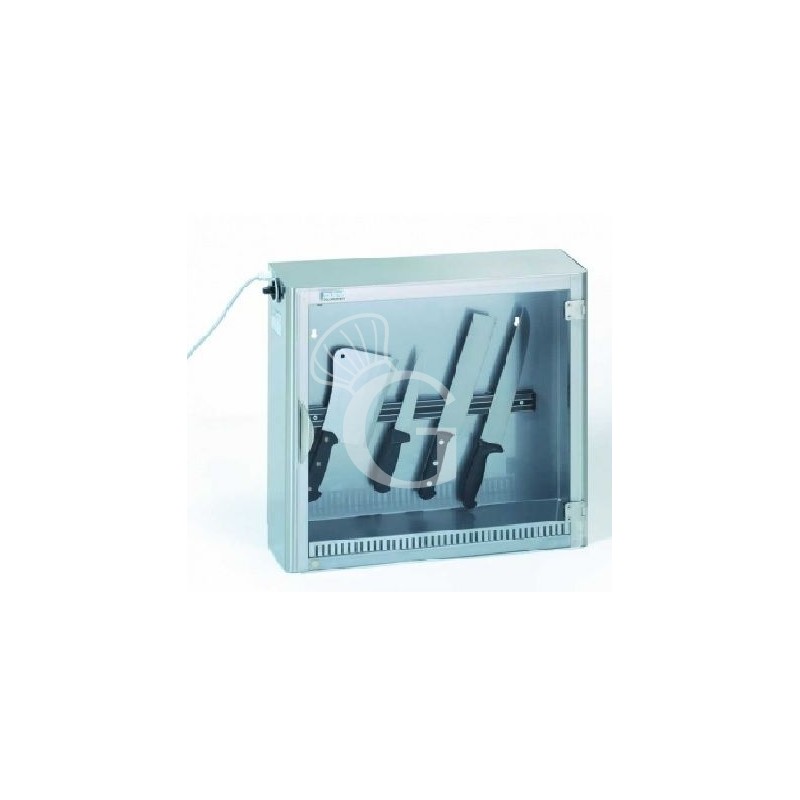 Elektrischer Messersterilisator für10 Messer,  B 575 mm x T 170 mm x H 600 mm