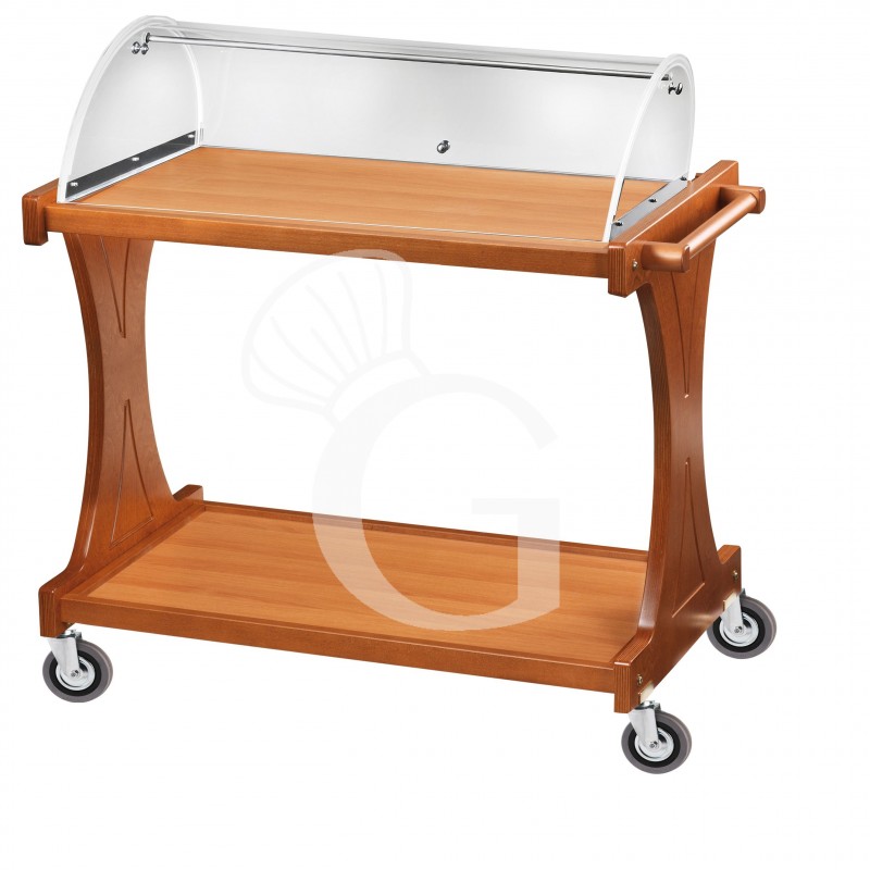Servierwagen/Käse- und Dessertwagen, Holz, Haube, B 860 mm x T 550 mm x H 1100 mm