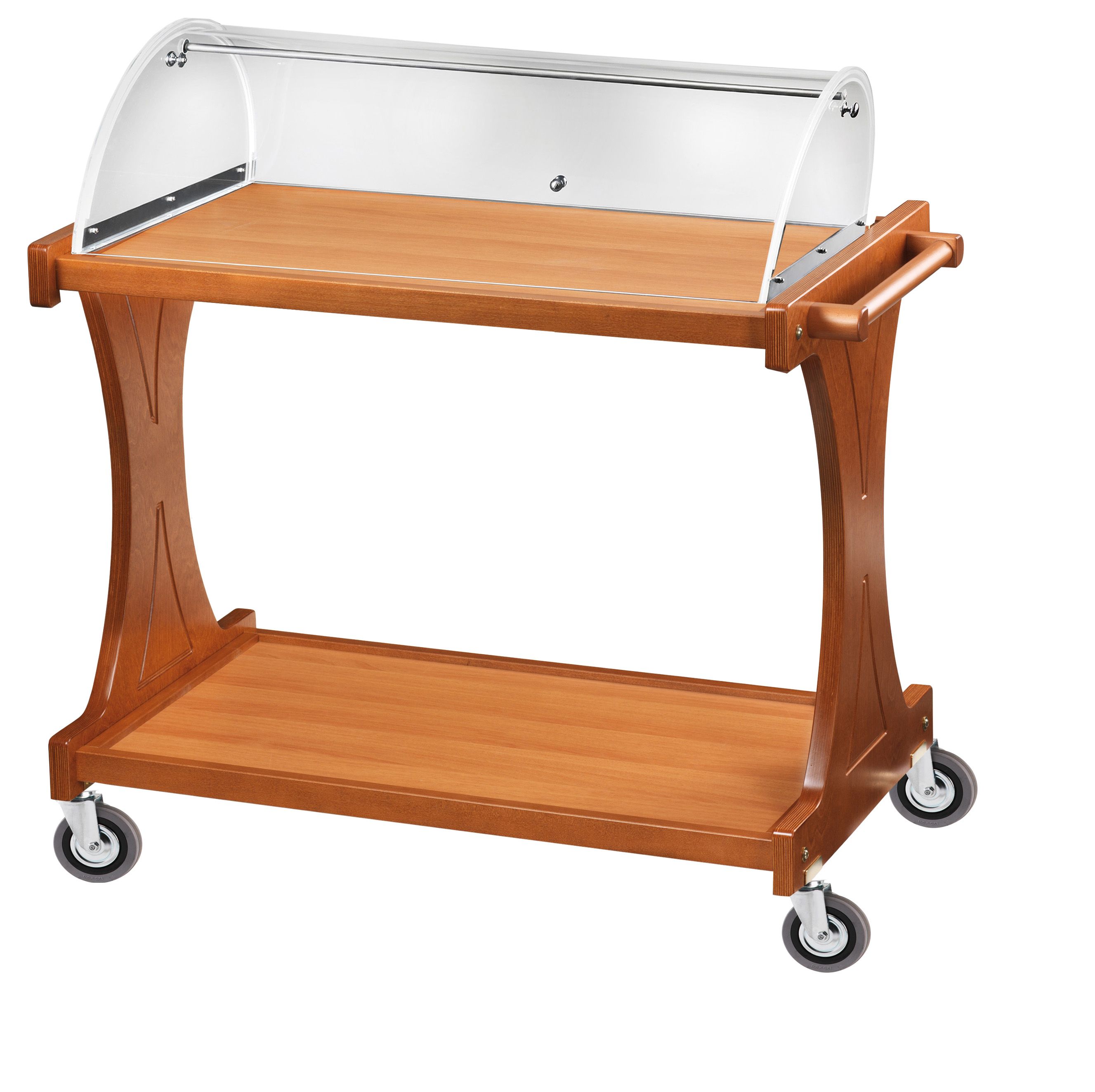 Servierwagen/Käse- und Dessertwagen, Holz, Haube, B 860 mm x T 550 mm x H 1100 mm
