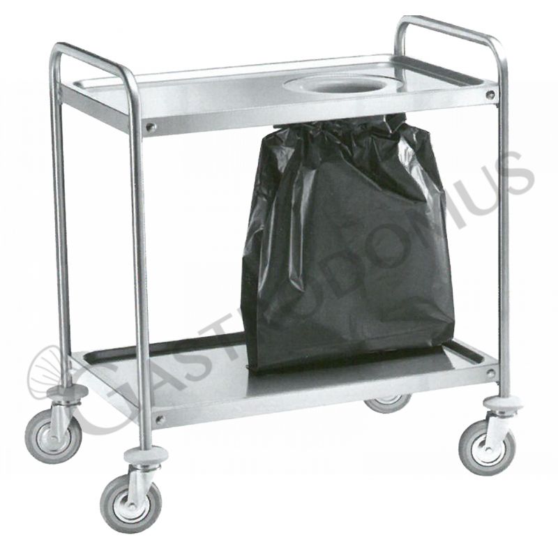 Servicewagen – Edelstahl – gelocht – B 900 mm x T 600 mm x H 940 mm